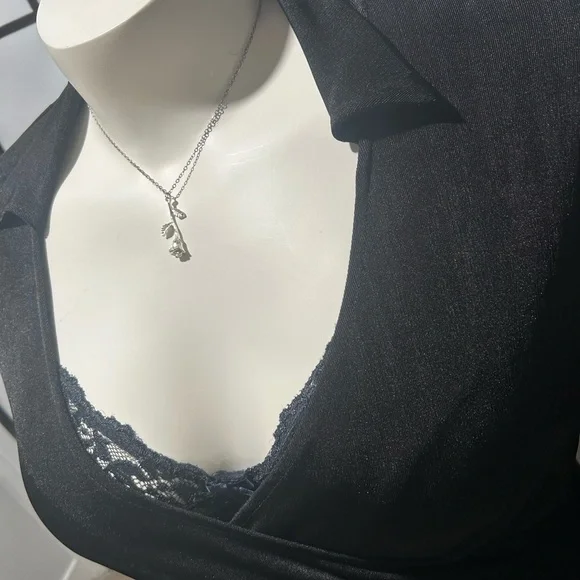 Chic Black Long Sleeve Dress - Picture 5 of 6